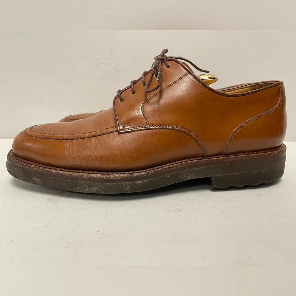 Polo Ralph Lauren Made in Italy Vintage Chunky Leather Derby in Brown Size‎ 9 D